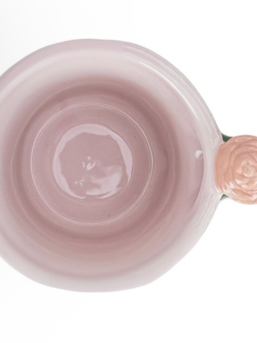 Pink Belle Floral Ceramic Mug with Gold Accents - Picture 4 of 7